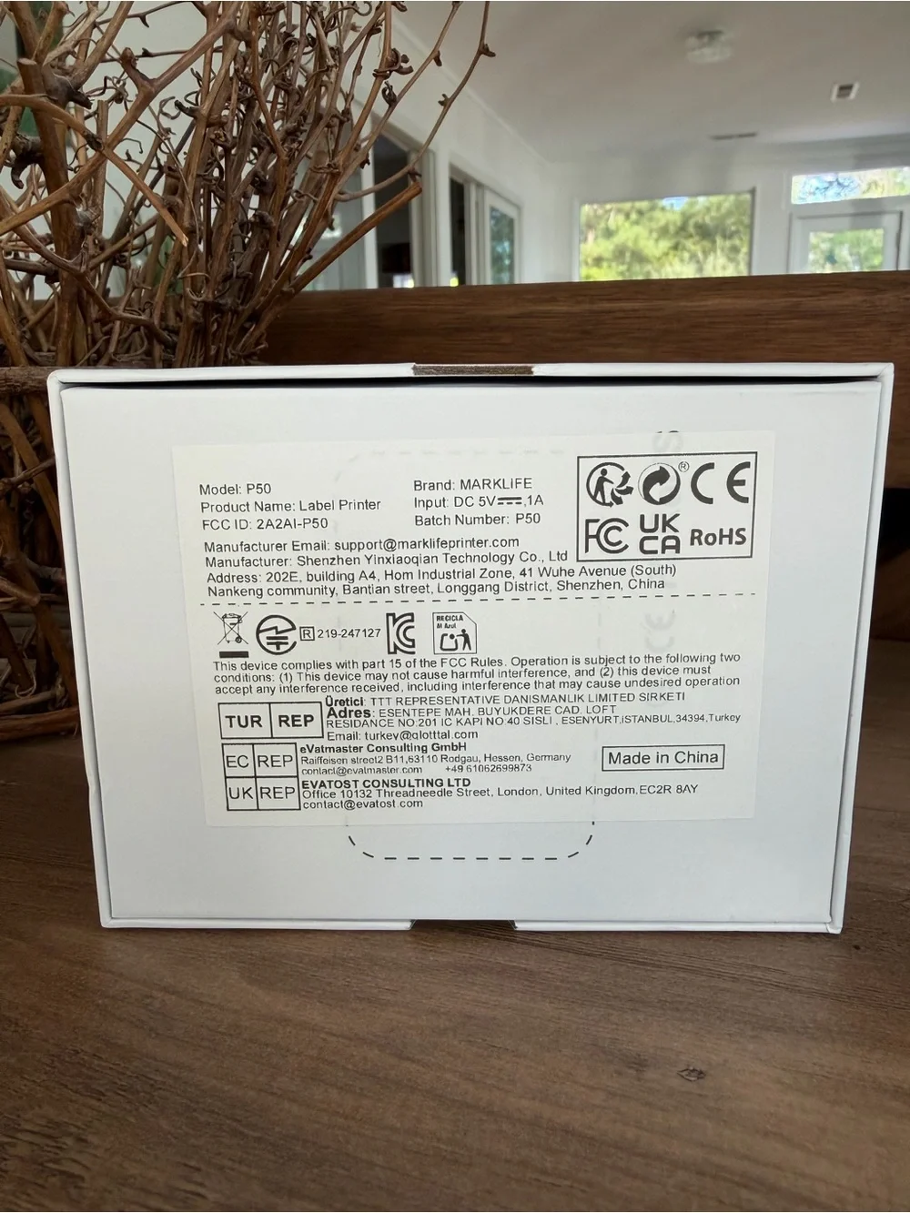 Mark Life Pink Portable Label Printer
